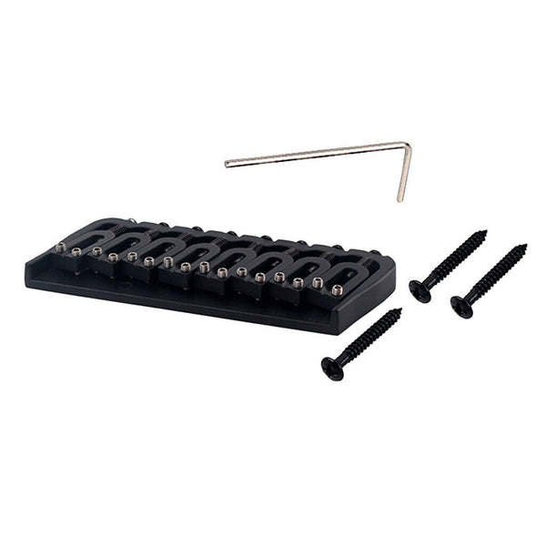 Electric Guitar Hardtail Bridge Saddle for 8 String Electric Guitar Replacement