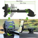 Suction Cup Retractable Car Phone Holder Interior Space Saving Universal Bracket