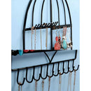 Wall-mounted Metal Stand Holder Rack Earring Necklace Bracelet Jewelry Display