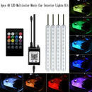 USB 5V Car LED Strip Lights Auto Interior Music Sync Under Dash Lighting Kit