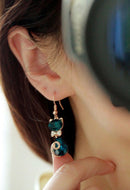 New Fashion Jewelry Womens Cute Cat Elegant Crystal Rhinestone Ear Stud Earrings