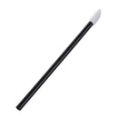 100 Count Disposable Lip Gloss Wands Applicators Thin Black Handle Flocked