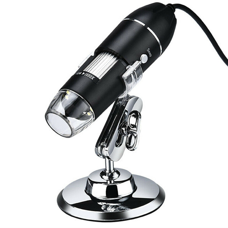 1000X USB LED Microscope Handheld Portable Digital Magnifier Camera w/Stand