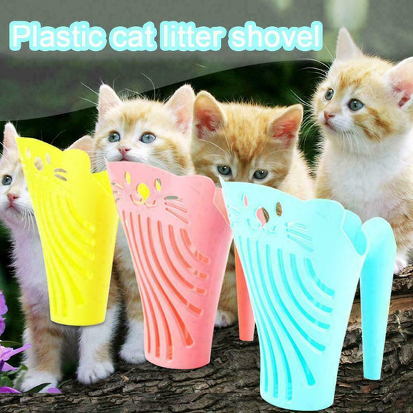 Cat Litter Shovel Scoop Sift Sand Food Grade Cleaning Toilet Training AU Du Y8D3