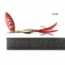 5 Pcs/lot Metal Spinner Fishing Bait Spoon Fishing lure Retail Box Catfish