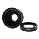58mm 0.35X Fisheye Wide Angle Lens With Macro for 1100D 700D 650D 600D 60D
