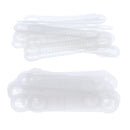 100 Pack Anti Slip Clear Rubber Clothes Hanger Grips Clothing Hanger Strips