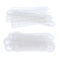100 Pack Anti Slip Clear Rubber Clothes Hanger Grips Clothing Hanger Strips