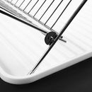 Deluxe Chrome-Plated Steel Foldable X Shape 2-Tier Shelf Small Dish Drainer