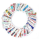 48Pcs Christmas Xmas Snowflakes Nail Water Decals Water Transfer Stickers Decors