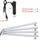 1Pcs Car Interior 5050 SMD 72LED 12V RGB LED Strip Lights 20Key IR Controller