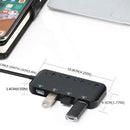 High Speed 4 Ports USB 3.0 HUB w/Power Supply Port Splitter OTG Adapter