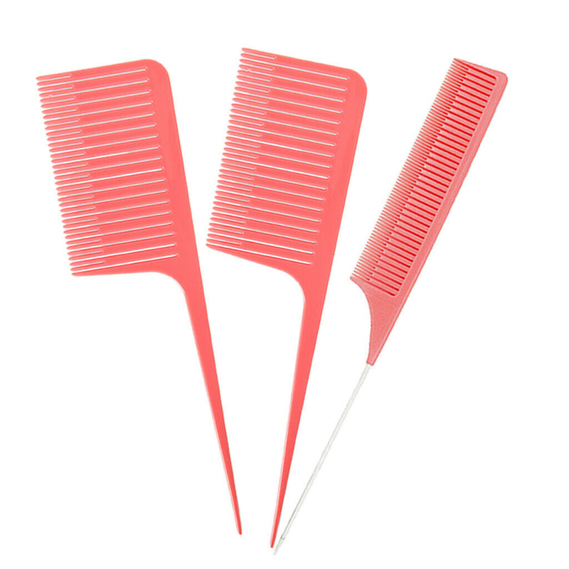 3x Professional Women ABS Plastic Weave Highlighting Foiling Hair Comb