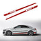 2pcs Car Side Body Vinyl Decals Long Stripe Stickers for Mercedes-Benz(Red)