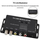 TM70 AV To RF UHF Plastic Home Infrared Return Receiver TV Link Modulator Mini