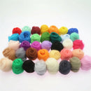 36Pcs Needle Felting Natural Collection For Animal Projects Soft Wool DIY