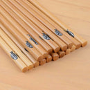 Chinese Bamboo Chopsticks Reusable Tableware Kitchen Utensil Tool 5 Pairs/Set
