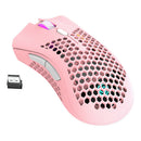 BM600 2.4GHz Rechargeable 1600DPI Adjustable Gamer Wireless Mouse (Pink)