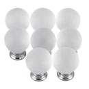 8-IN-1 Diameter 30mm Clear Round Ball Crystal Glass Cabinet Knob Cupboard D