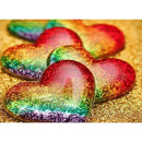5D DIY Full Drill Diamond Painting Sequins Heart Cross Stitch Embroidery