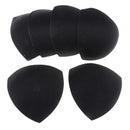 6 Pairs Triangle Sewing In Insert Foam Soft Cup Removable Padded White Black
