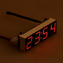 3 in 1 12V 5-20V Car Digital LED Electronic Clock Time Temperature Voltage Meter