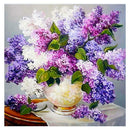 5D DIY Full Drill Diamond Painting Lavender Vase Cross Stitch Embroidery