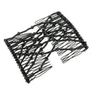 Bow Glass Bead Comb Ladies Party Hair Styling Double Slide Stretchy Clip