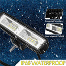 2X Led Work Lights 6 Inch 96W 12V Driving Strip Spot&Flood Light Bar Suv Of