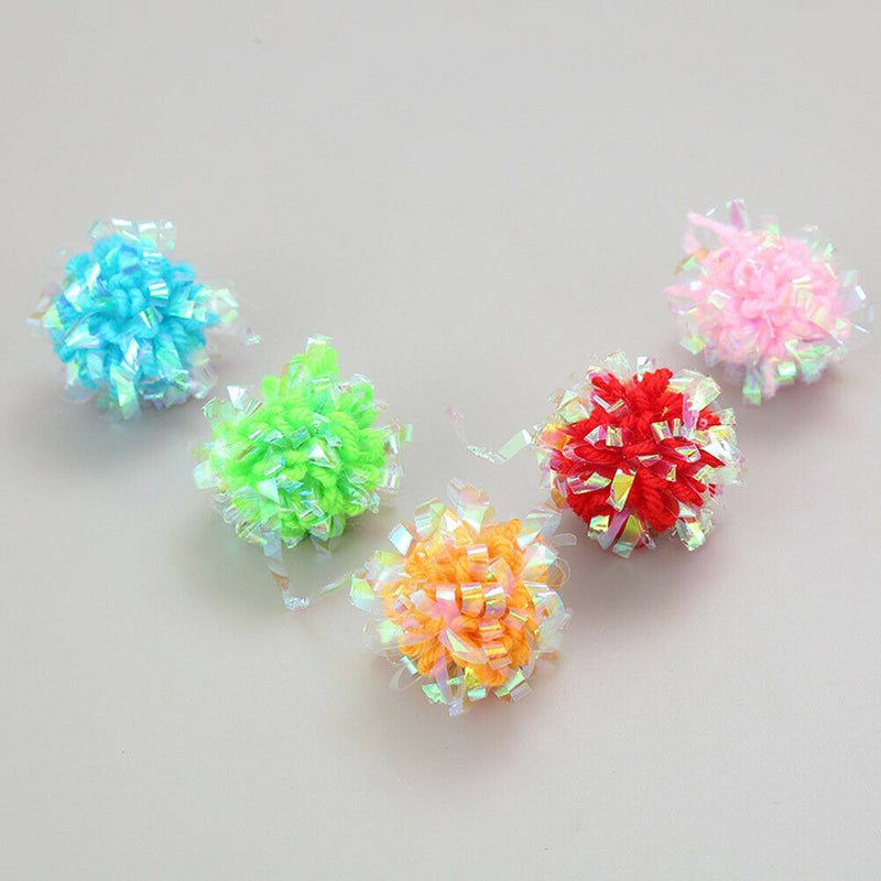 Cat Crinkle Paper Ball Rustle Sound Cat Scratching Interactive Toys Random