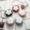 New Fashion Pu Leather Handbag Shoulder Messenger Bag Small Round Bag Ladie R3U4
