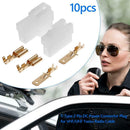 10 Sets T-Type 2 Pin DC Power Connector Plug for VHF/UHF Yaesu Radio Cable
