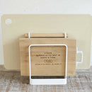 Chopping Board Rack Holder 2 Compartments Kitchen Utensil Tools Accessories