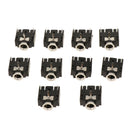 10x 3-Pin Stereo Socket Audio Connector 3.5mm Female Interface Dual Channels