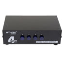 1 to 4 Port RCA Video Audio AV Switcher Selector 4-Way TV DVD Splitter Box -