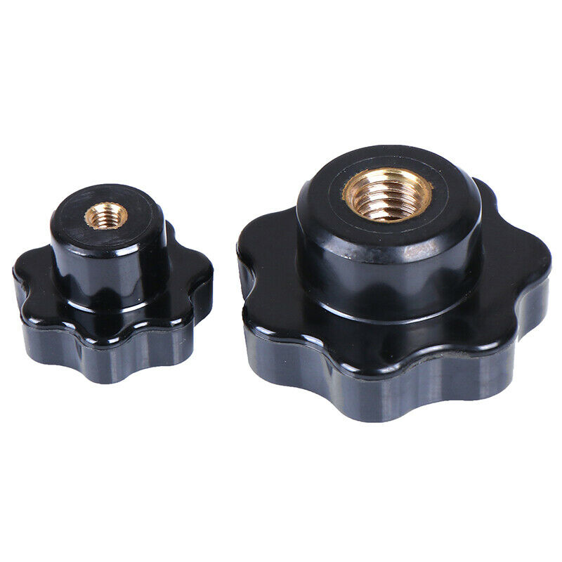 M8 Female Thread ven Star Shaped Head Clamping Nuts Knob Ship F~ii  Hn
