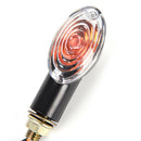 2Pcs Motorcycle Turn Signal LED Light Indicator Blinker Handle BarEndHandlebarBA