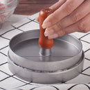 12cm Dia Non-Stick Burger Press Aluminum Hamburger Patty Maker for BBQ Grill
