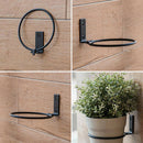 1PC Folding Flower Pot Trays Wall Mounted Wall Bracket Balcony Planter Holde Hn