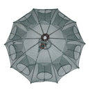 Portable Foldable 10 Sides 10 Holes Automatic Fishing Net Landing Net Trap