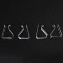 4 Pcs Home Party Clear Plastic 20mm-35mm Desk Table Cloth Clips E8N5