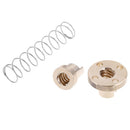 T8 anti backlash spring loaded nut for 8mm threaded rod lead scr JR