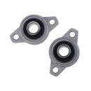 2Pcs KFL08 8mm Bore Diameter  Pillow Block Bearing Flange Rhombic Bearings JR