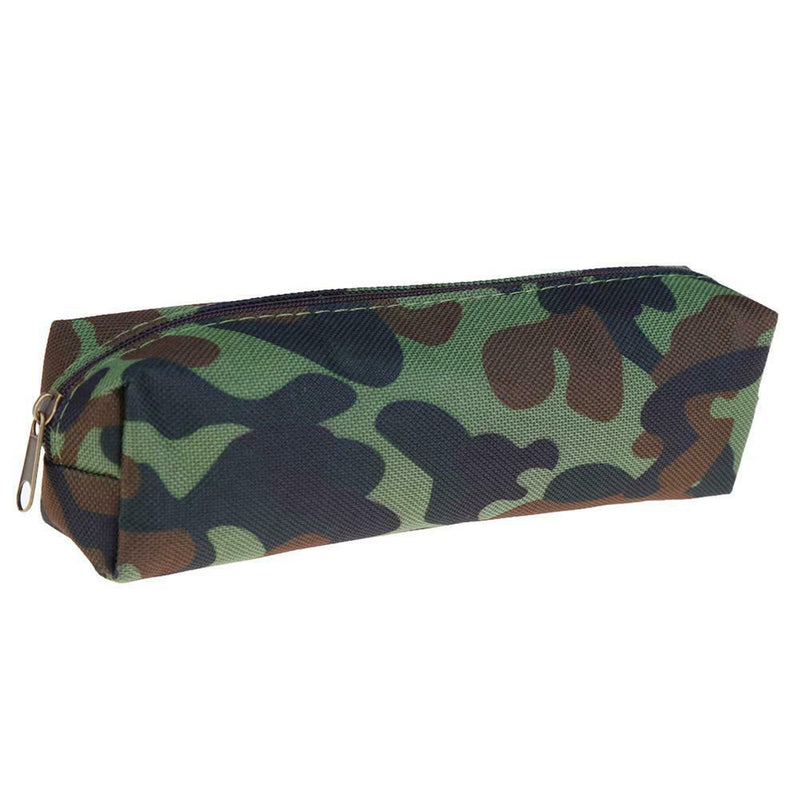 Big Capacity Camouflage Pencil Case Stationery Storage Organizer(Green) A