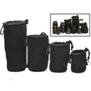4 Pcs Neoprene DSLR Camera Lens Soft Protector Carry Pouch Bag Case Set S M L XL
