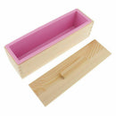 DIY Handmade Soap Silicone Mold - Rectangular Soap Mold with Wooden Box and K8N8