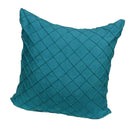 2Pcs Blue Velvet Pillow Covers Geometric Embossment Cushion Covers 20x20inch