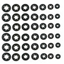 260Pcs Nut Push On Retainer Washer Assortment Clips Fasteners Kit Smoot WYA