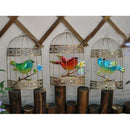 2x Iron Craft Birdcage Decor Wall Hanging Birdhouse Garden Fence Ornaments