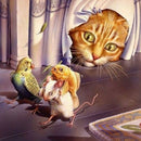 DIY Diamond Painting Kits Cat Full Round Drill Handicrafts Home Art Decor